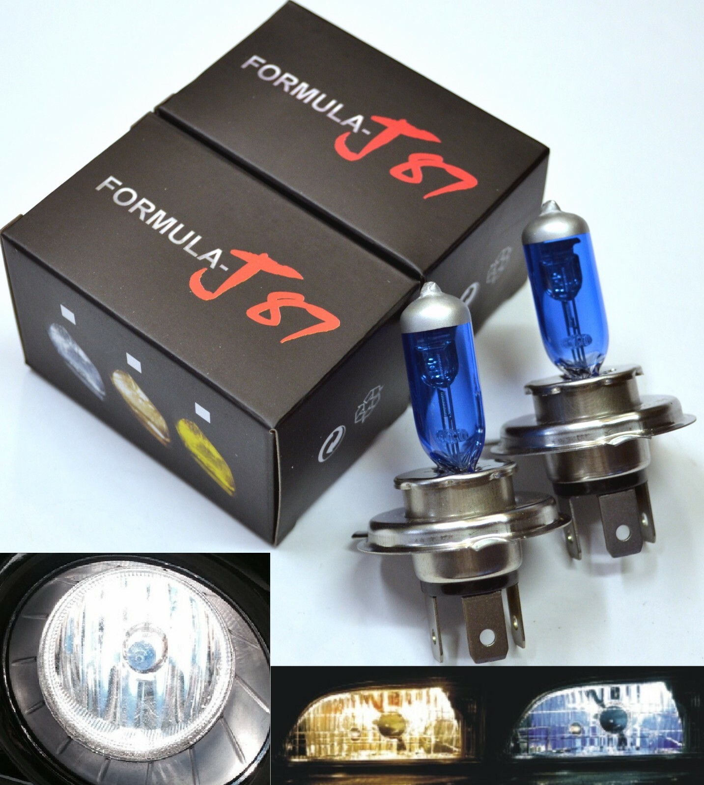 Halogen 9003 HB2 H4 60/55W 5000K White Two Bulbs Head Light Replacement Lamp Fit
