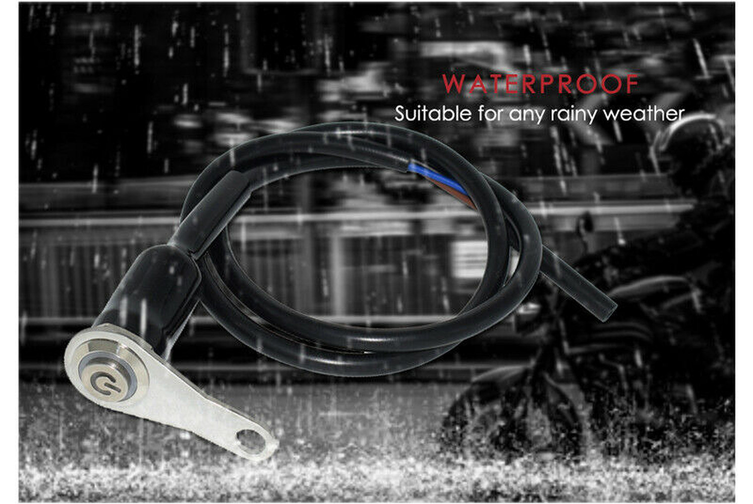 12V 10A LED Motorcycle ATV Handlebar Switch 7/8 in ON OFF Fog Light Headlight