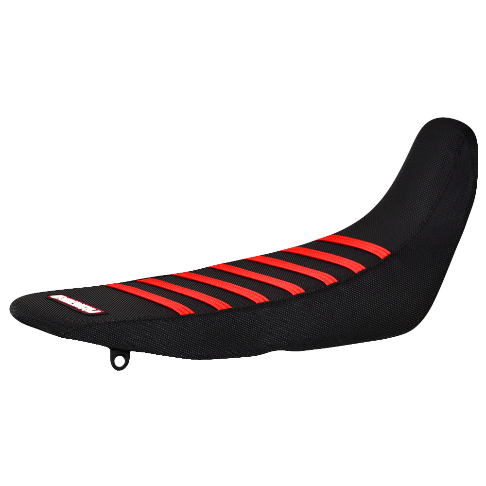 2019-2024 Honda CRF 250F Seat Cover By Enjoy MFG ALL BLACK / RED RIBS #248