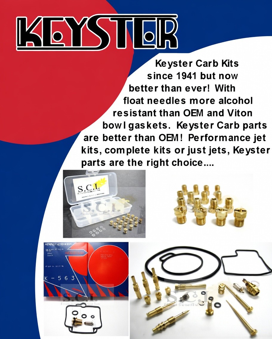 YAMAHA IT465 YZ465 IT490 KEYSTER CARBURETOR CARB REBUILD REPAIR KIT 1981 – 1984