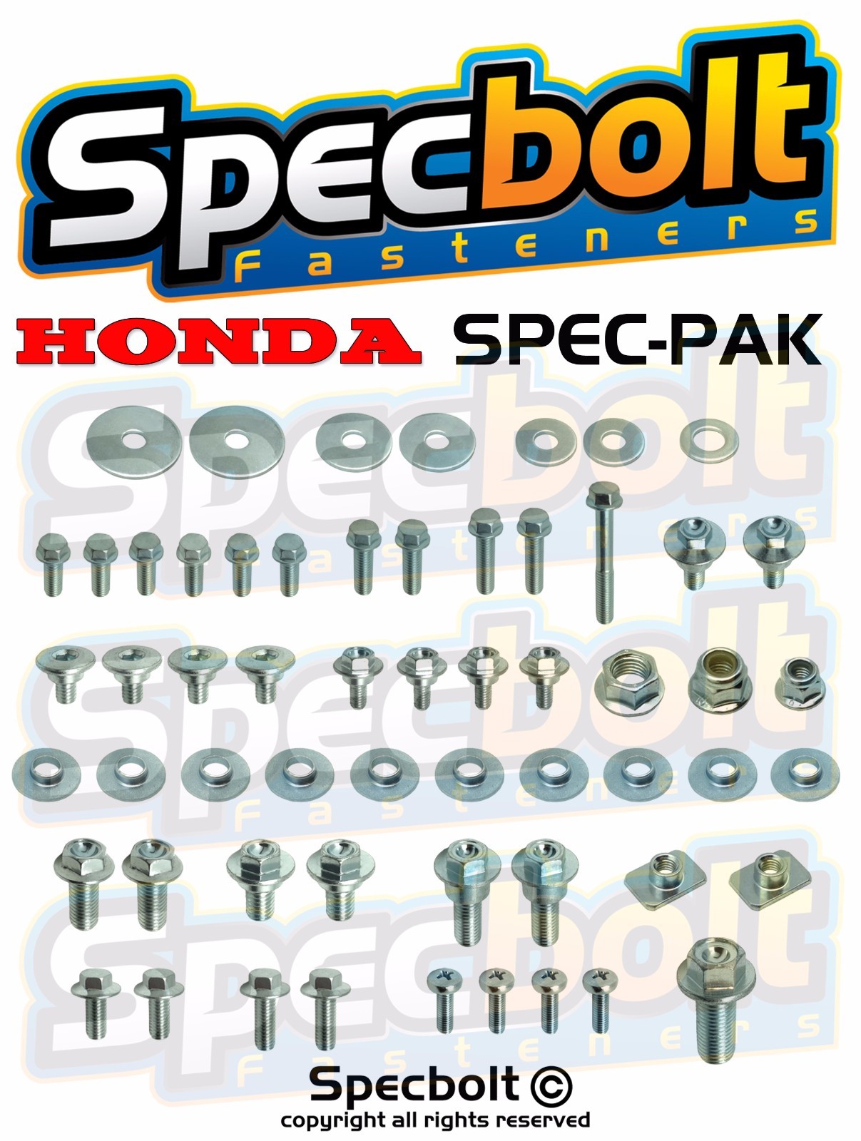 SPECBOLT SPEC-PAK HONDA Bolt Kit CRF50F CRF70F CRF80F XR XL 80 100 250 400 500