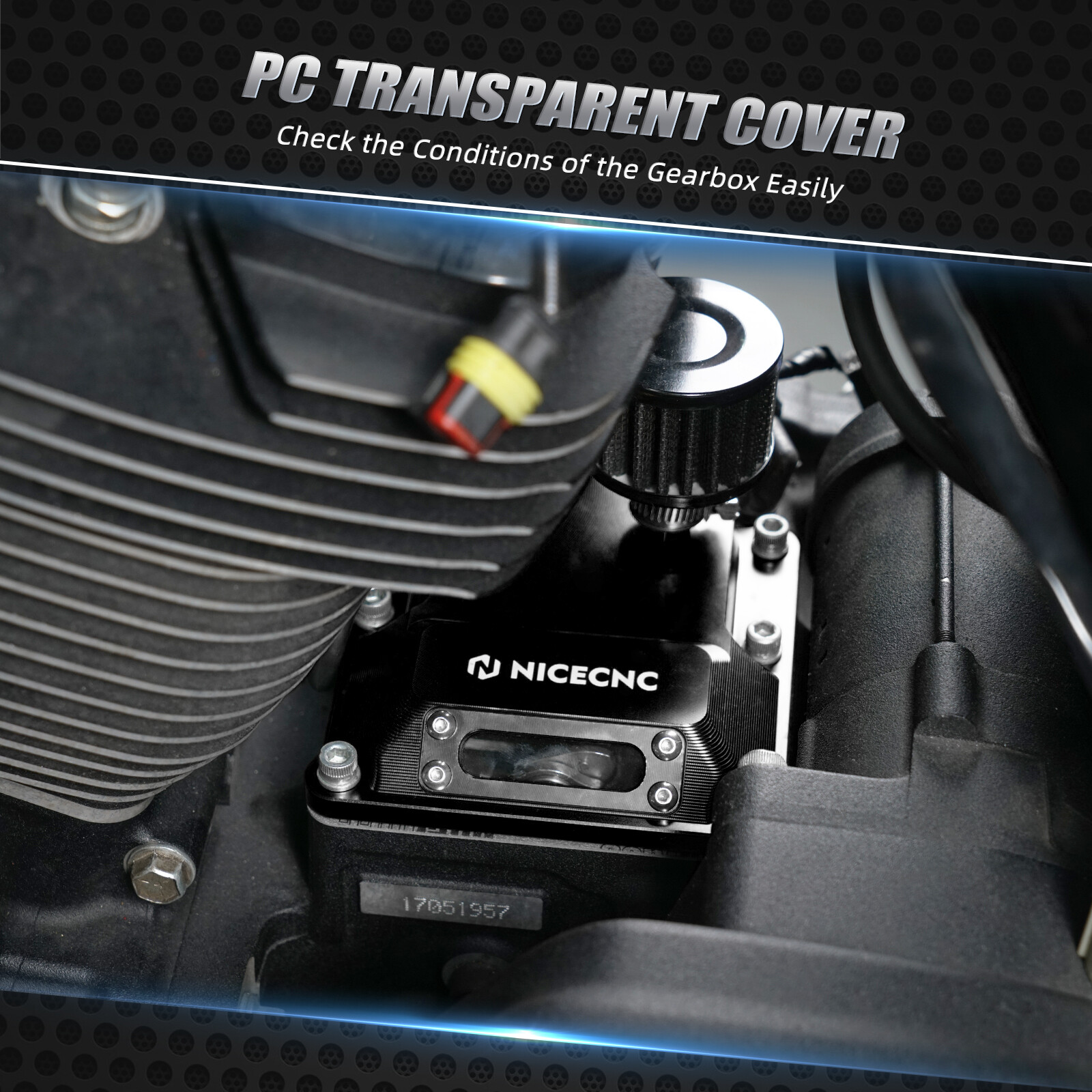 M8 Transmission Gearbox Vent Top Cover For Harley Road Glide FLTRX FLTRK FLTRXS