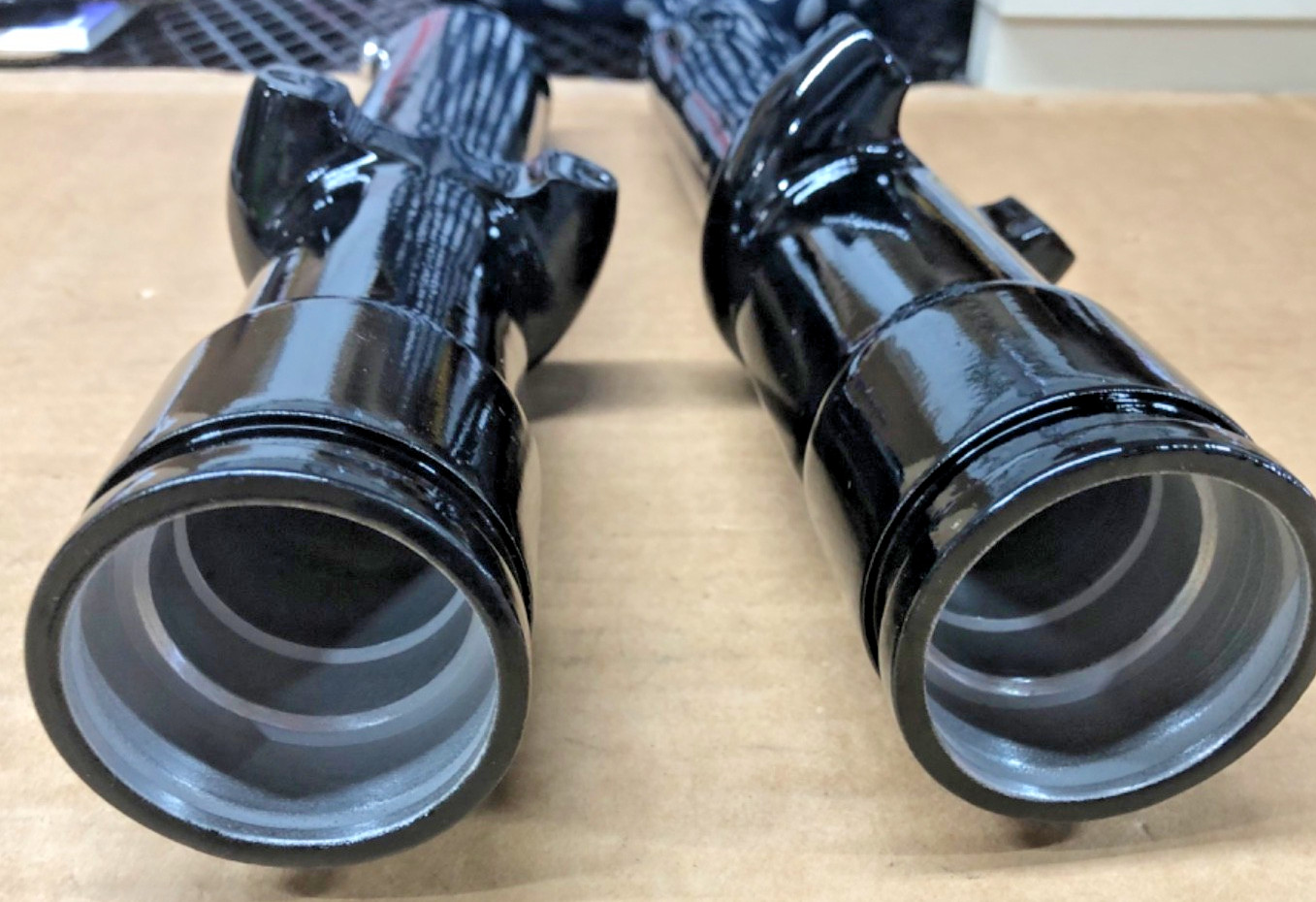 Harley 45873-84 Dyna Wide Glide 1984-1986 RARE FORK LEGS BLACK GLOSS POWDER COAT