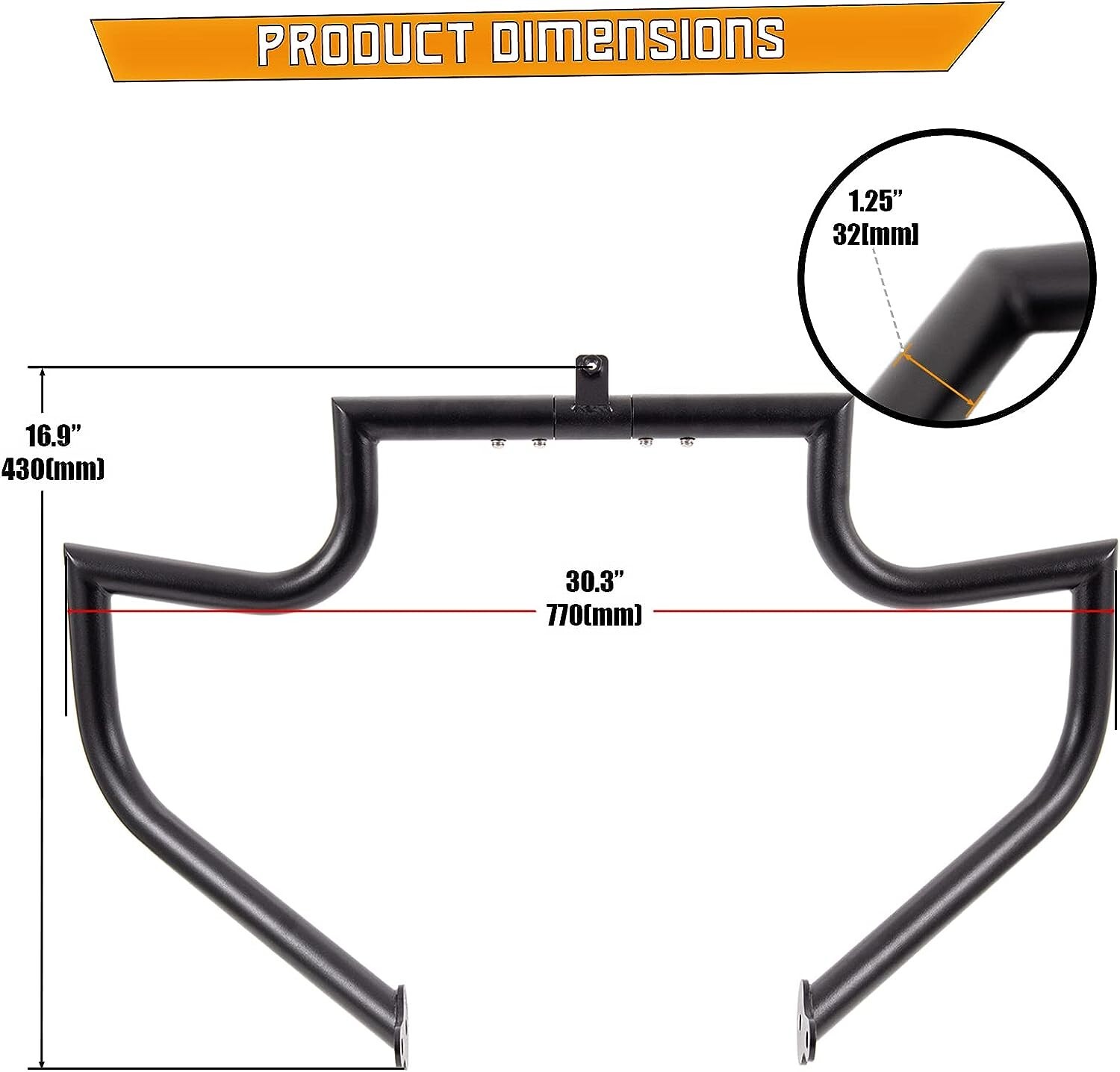 NEW Engine Guard Highway Crash Bar FOR Harley Davidson Touring FLHX FLHR 09-2023