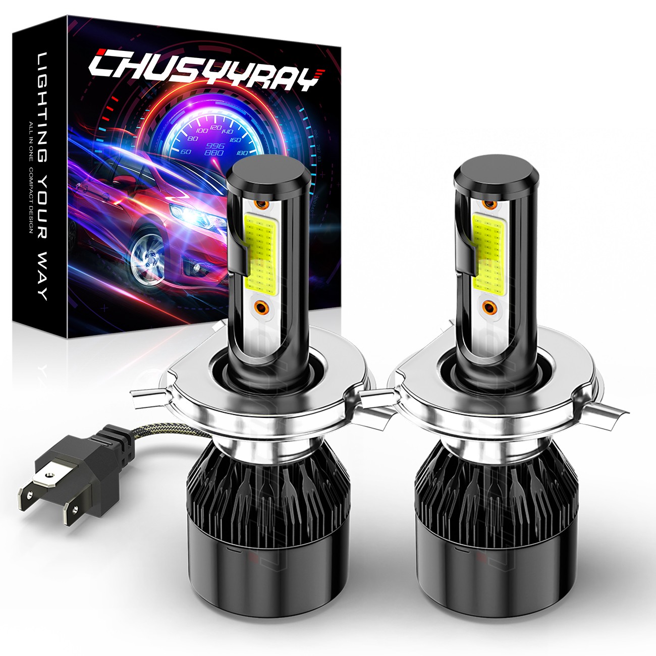 H4 6000K LED Motorcycle Headlight Bulbs For Yamaha XT225 1992-2007 Lights Bulbs