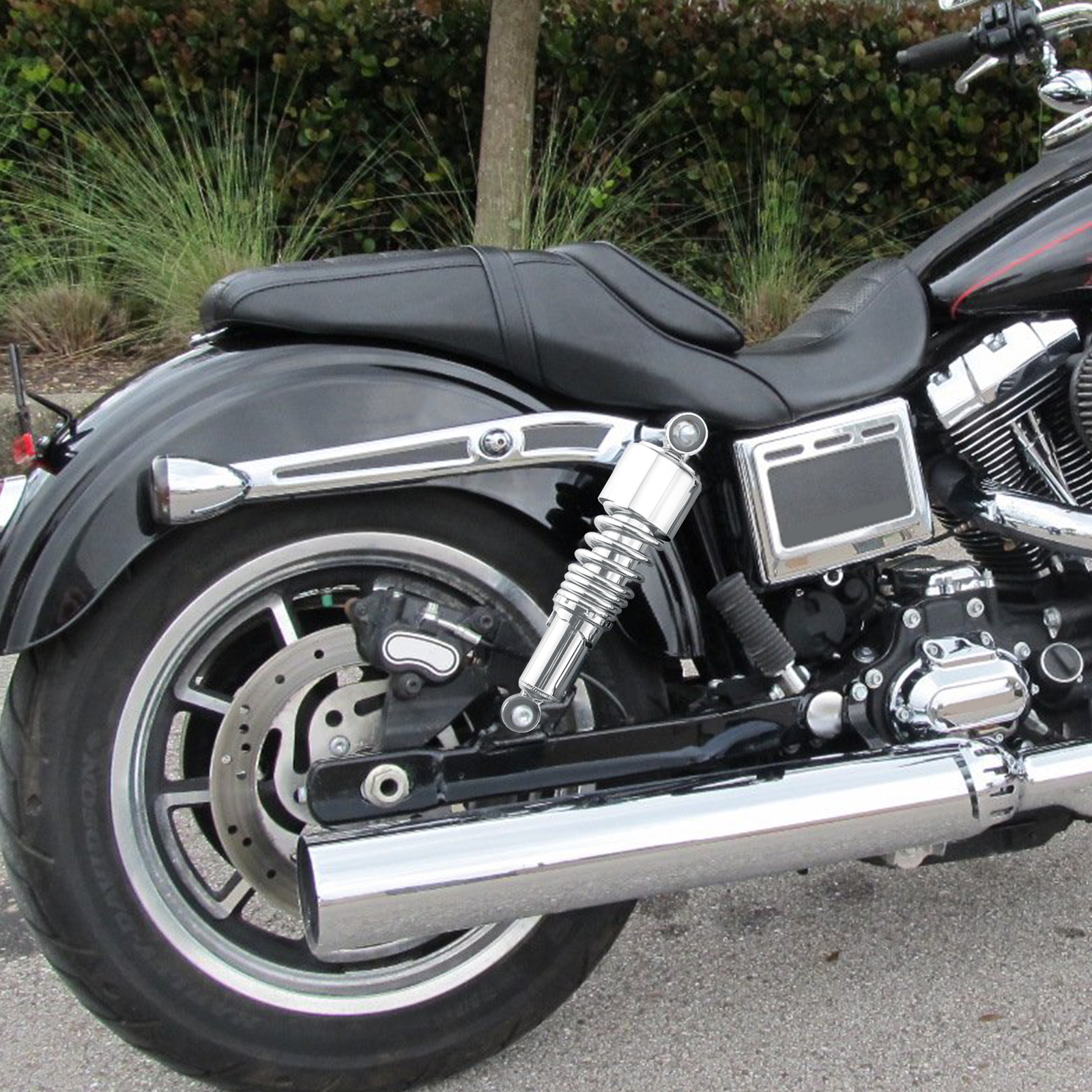 Shock Absorbers for Harley Sportster, Iron 883 1200, Lowering 10.5 inch Chrome