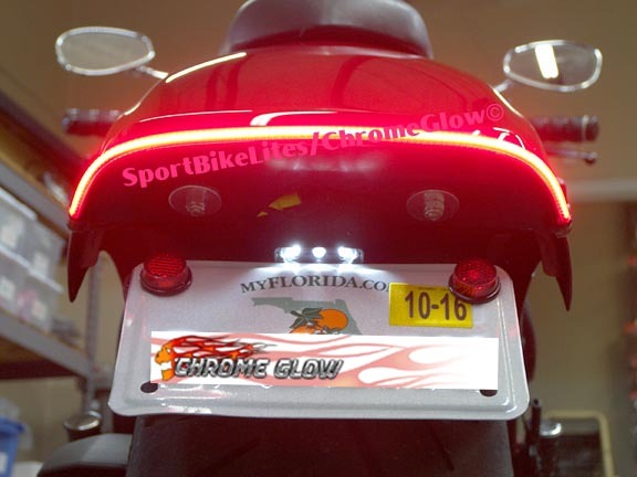 Yamaha Stryker Fender Eliminator LED Brake & Turn Signal Light Bar Kit – Smoke