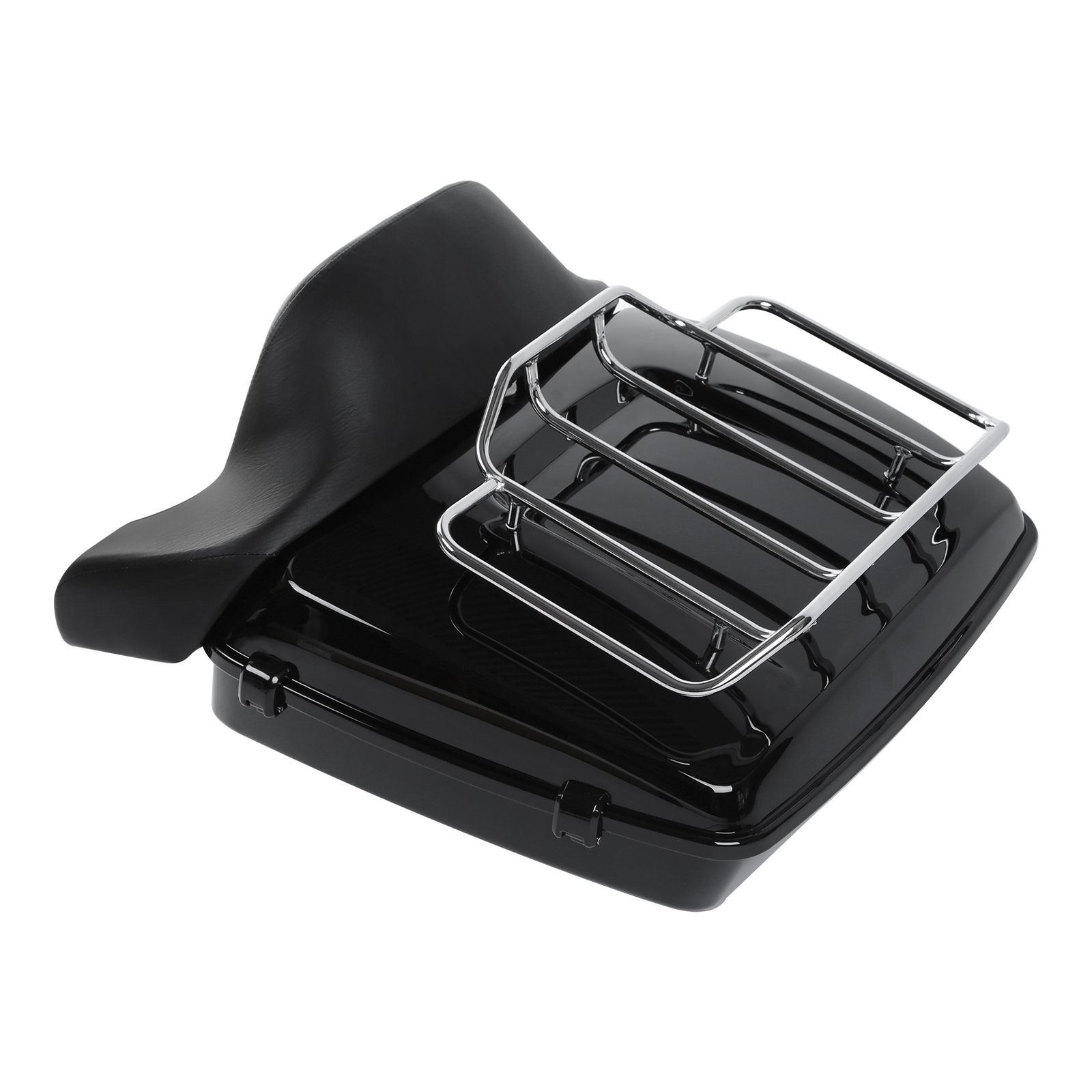 Chopped Trunk Pad W/ Top Rack Mount Plate Fit For Harley Touring Glide 2014-2026