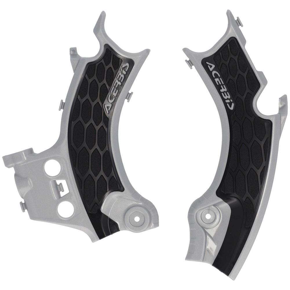 Acerbis X-Grip Frame Guards Silver/Black 2986181015