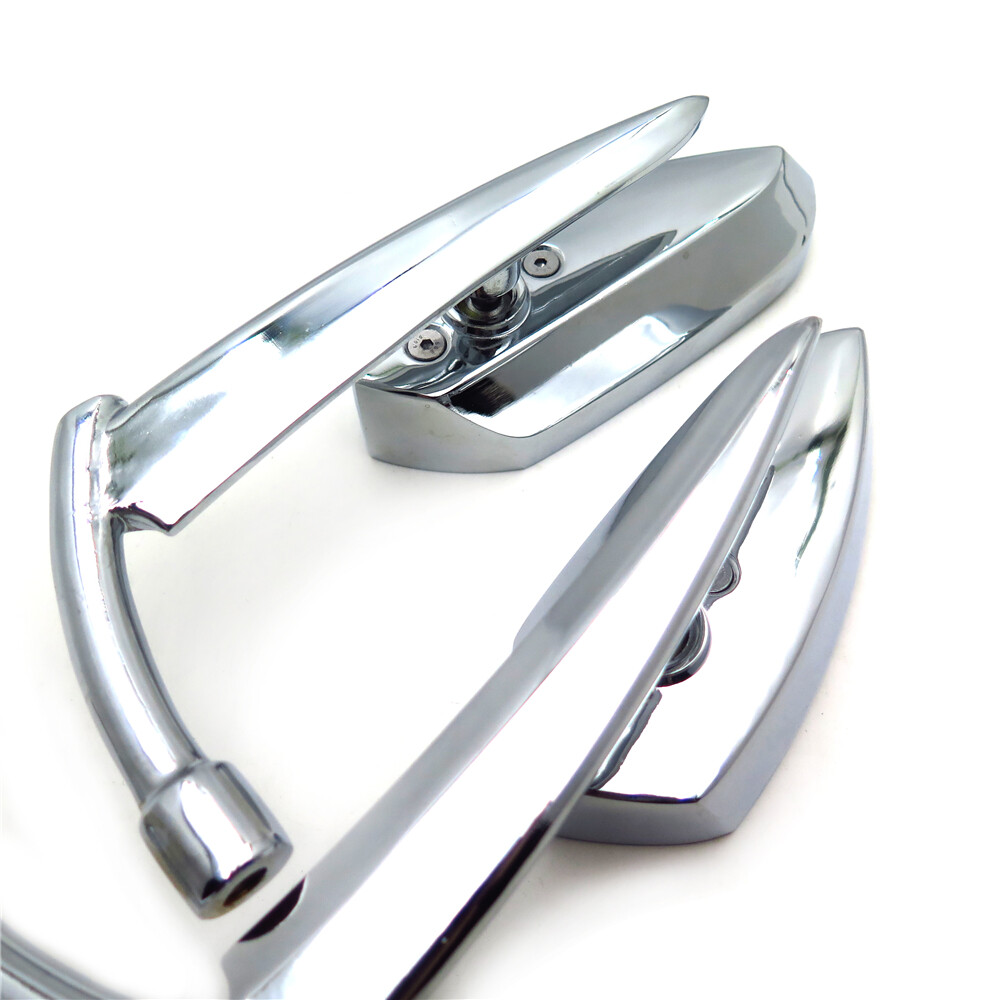 Chromed Blade Mirrors For Kawasaki Vulcan Honda Rebel Shadow Yamaha R1 R6 Cruise