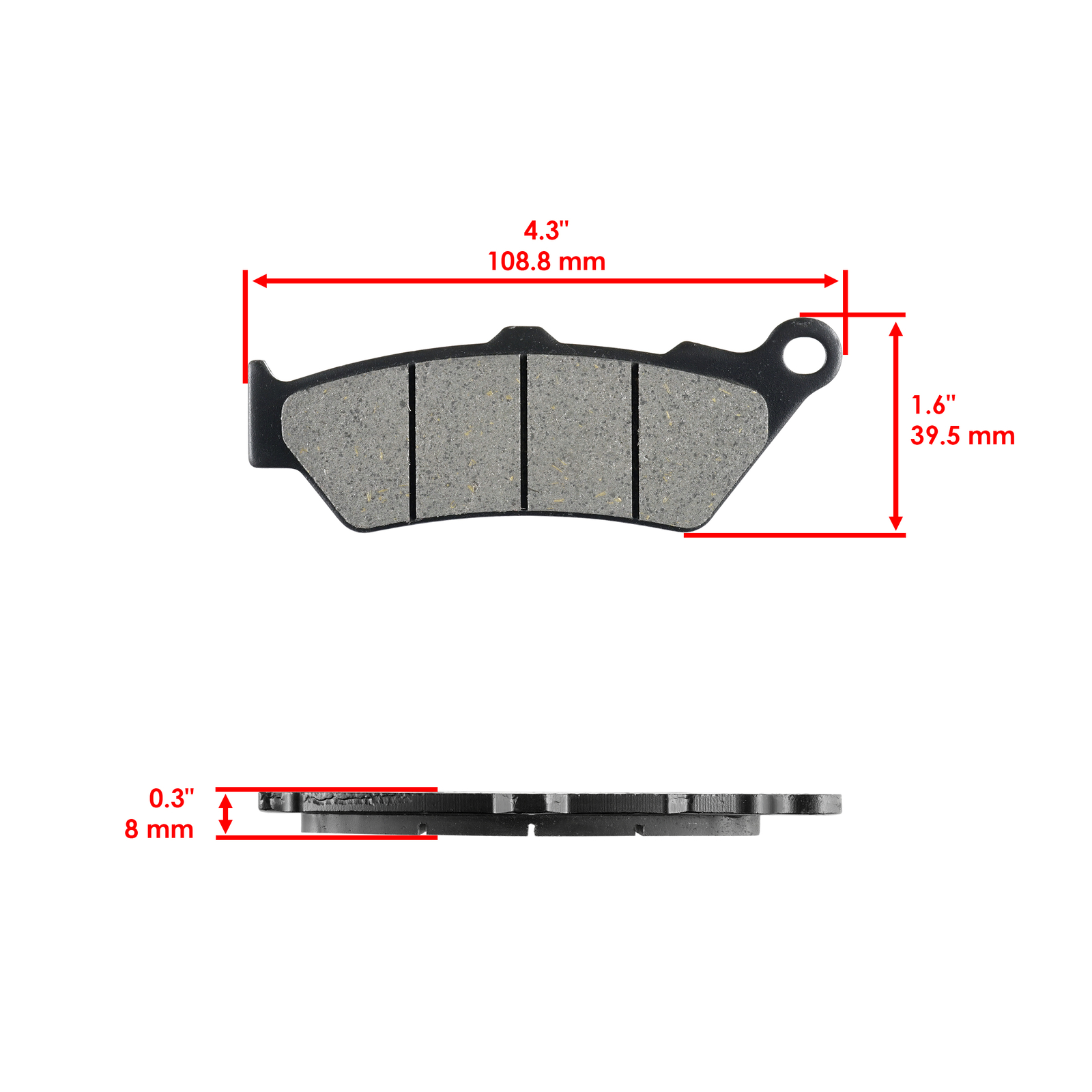 Rear Brake Pads for Victory Hammer 1634 2005 2006 2007 2008