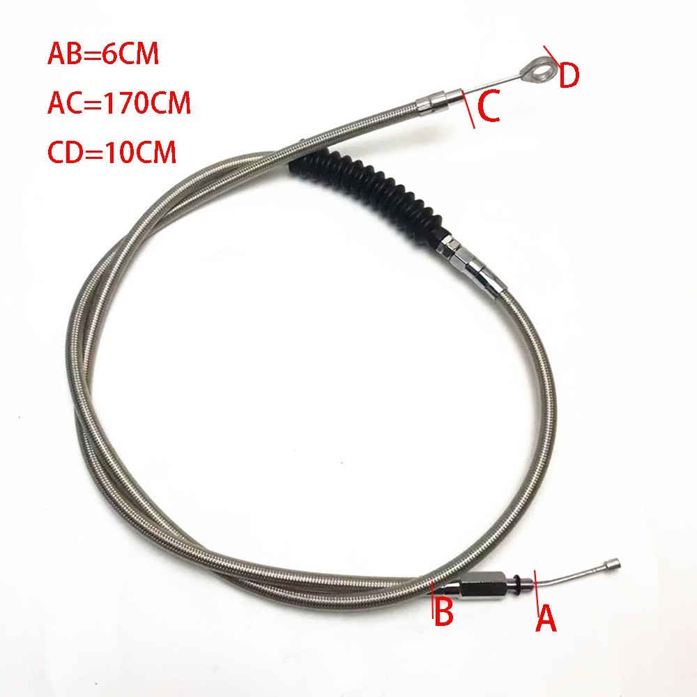 67″ 170cm Motor Black Clutch Cable For Harley Sportster XL 883 1200 XL883 XL1200