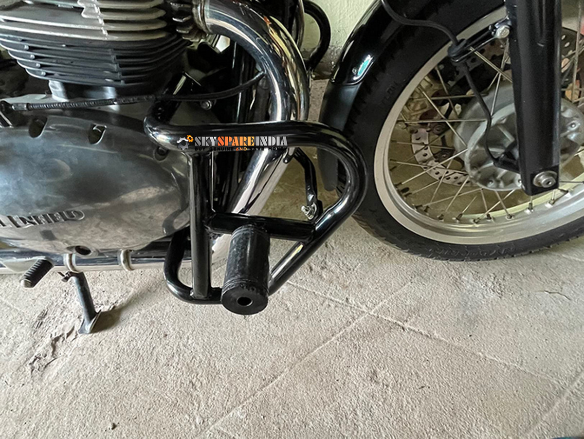 Engine Guard with Slider Fit For Royal Enfield Continental GT Interceptor 650 Bl