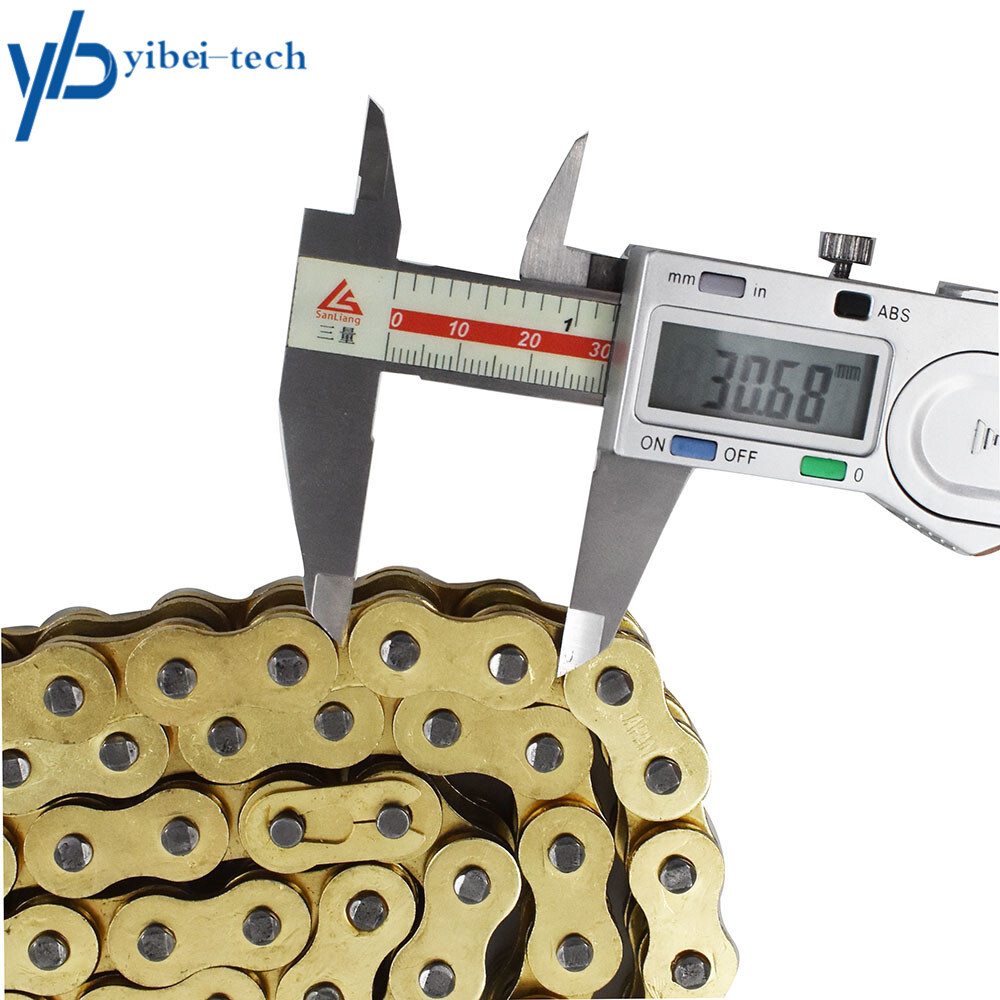 ATV Motorcycle 525 Pitch 120 Links Drive Chain Gold With O-Ring 525-120