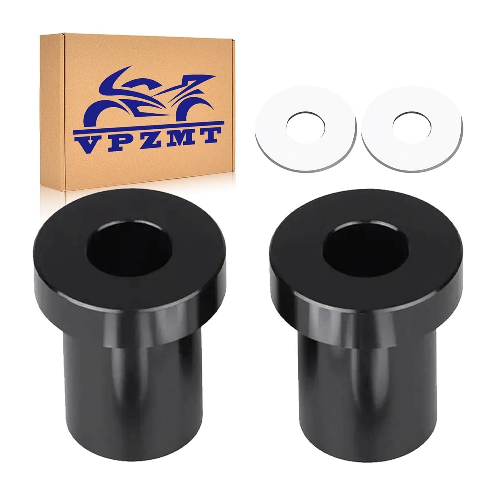 Black Solid Billet Handlebar Riser Bushings For Harley Touring Solid Billet