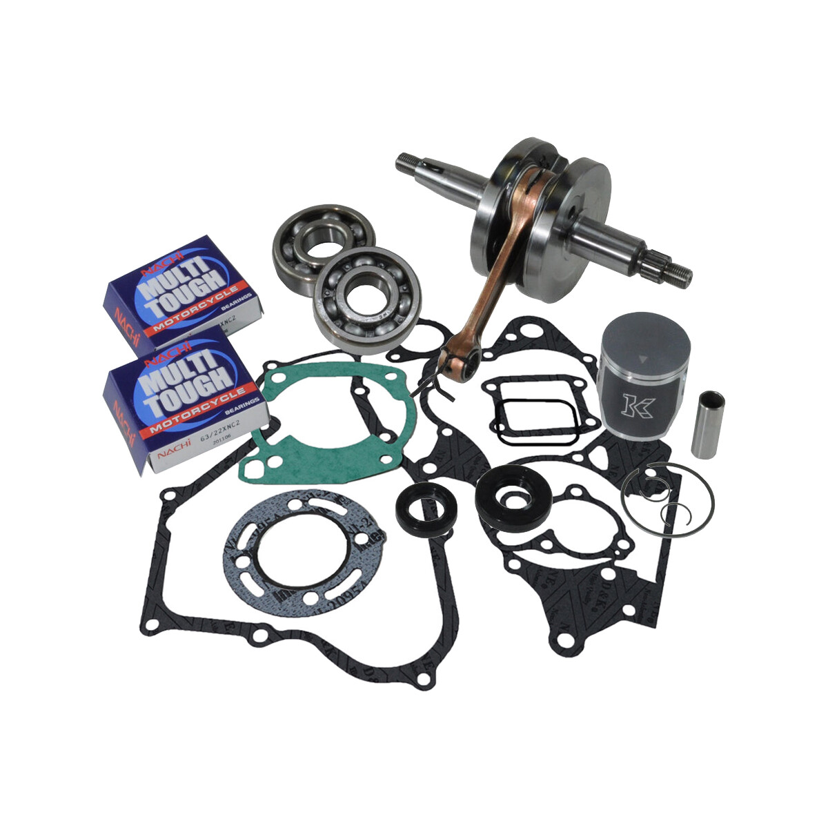 CR80R CR 80R Engine Rebuild Kit Crankshaft Piston Nachi Main Bearings 86~02