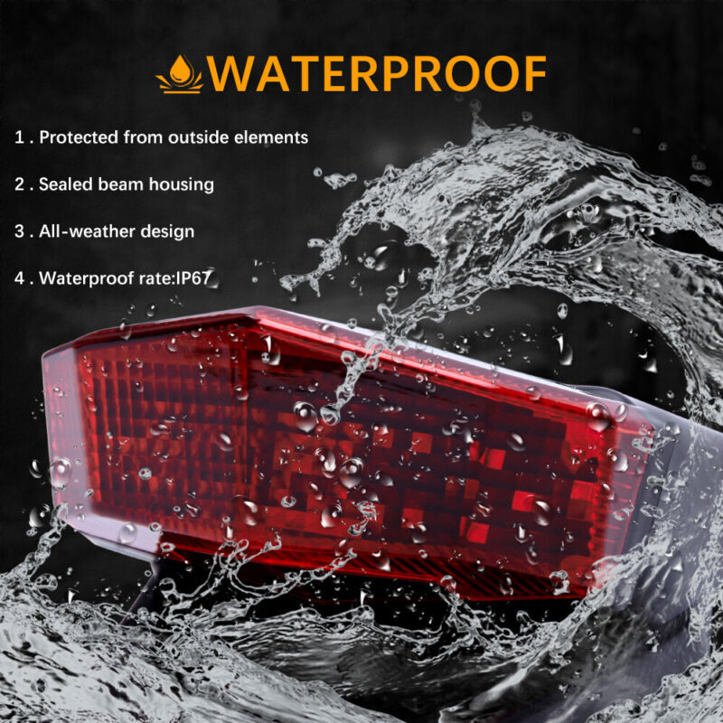 Universal Dirt Enduro Bike Rear LED Tail Light Brake Turn Signal – Off-road