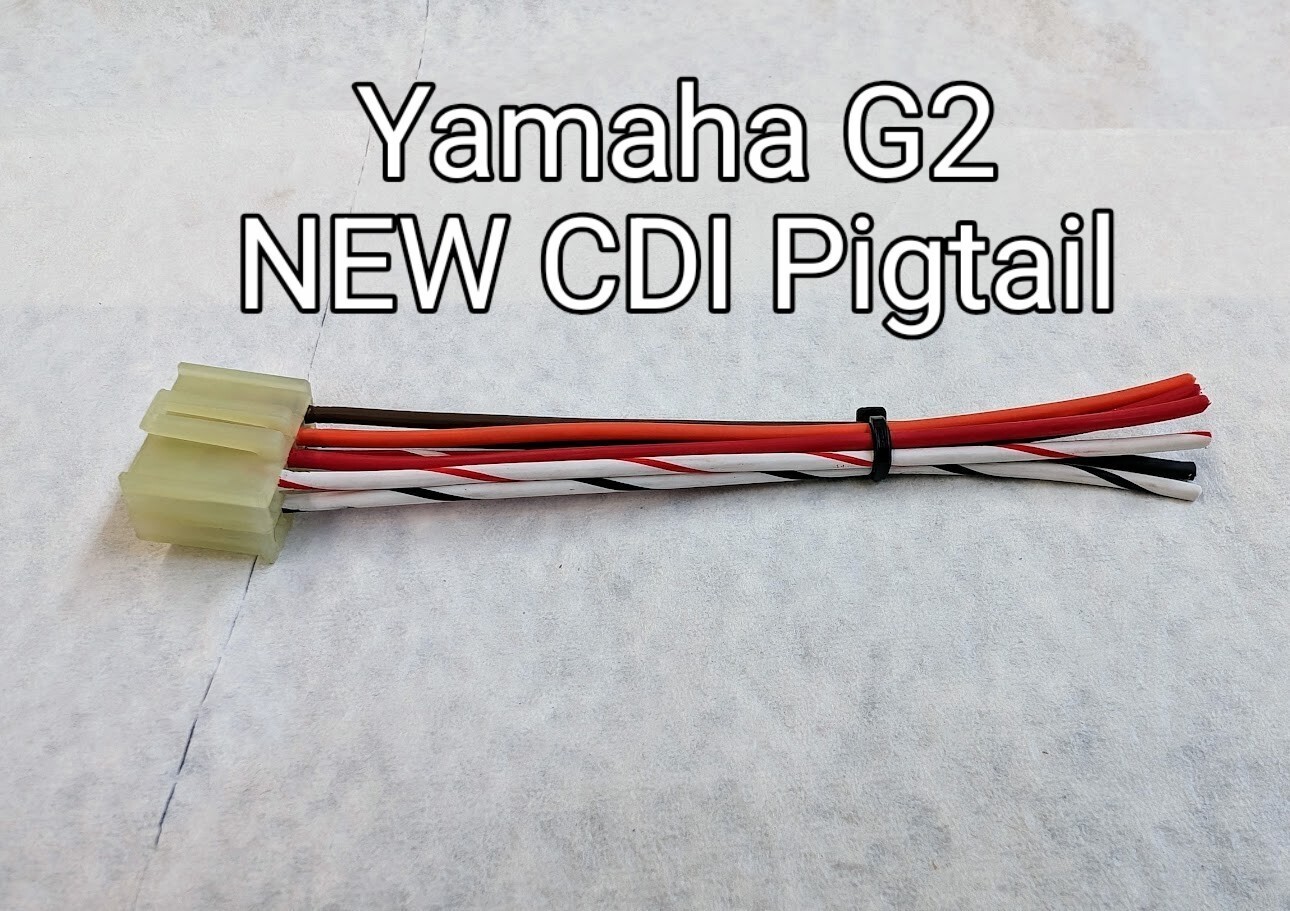 Yamaha G2 J38-82305-20 CDI Ignitor Wiring Repair Pigtail and Connector