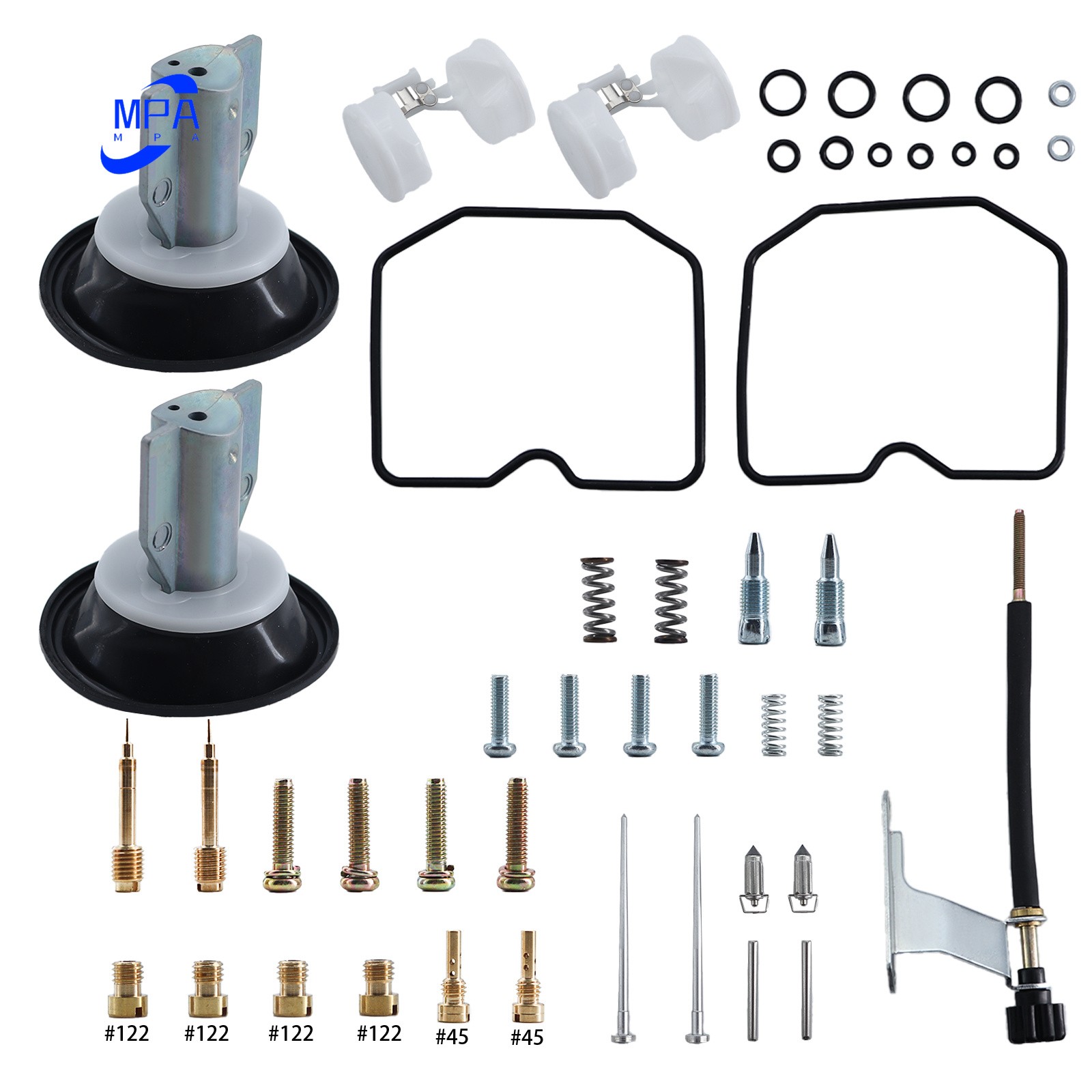 Carburetor Kit Plunger Diaphragm For 1996-2009 Kawasaki EN500 C EN500 Vulcan LTD