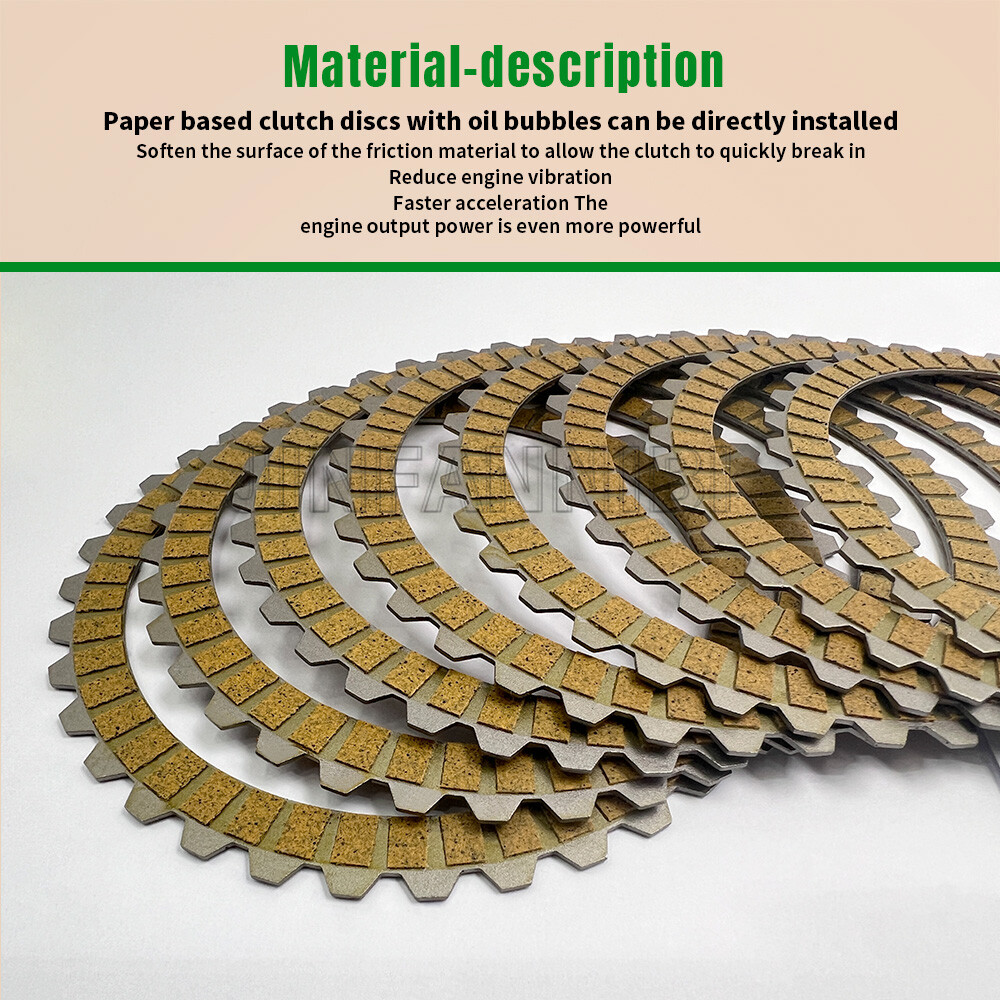 Clutch Friction Steel Plates Kit for Harley-Davidson Sportster 883 1200 1991-22