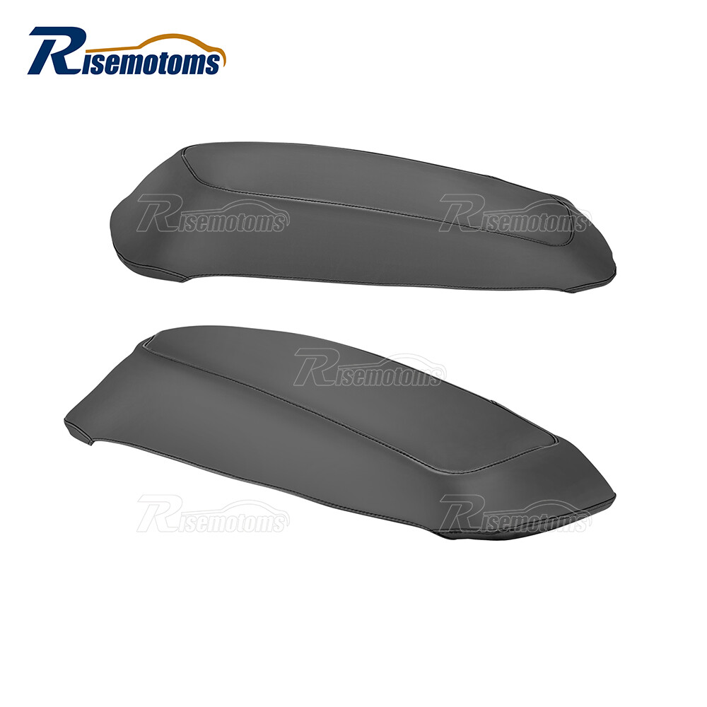 PU Leather Waterproof Hardbag Saddlebag Lid Covers for Harley Touring 2014-2024