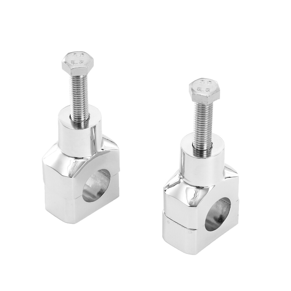 Chrome 1″ Inch 25mm Motorcycle Handlebar Riser Clamp Mount For Harley