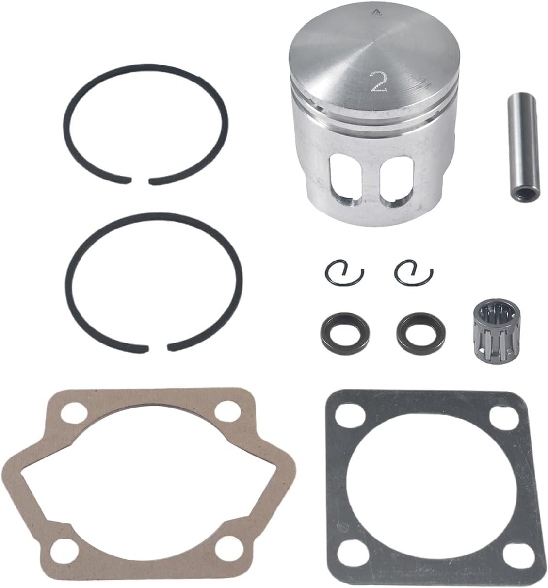 50mm CNC Cylinder HeadCover Piston For 100cc 2 Stroke Engine Motorized Bicycle