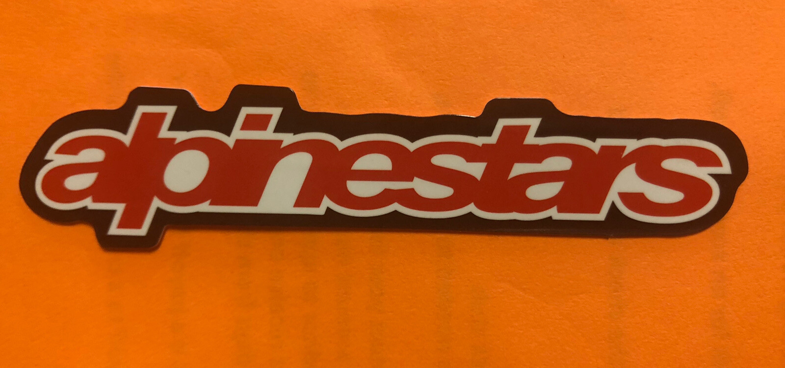 Alpine star sticker Motorcross Gear 3.5”x1”. Glossy Waterproof Fast Ship