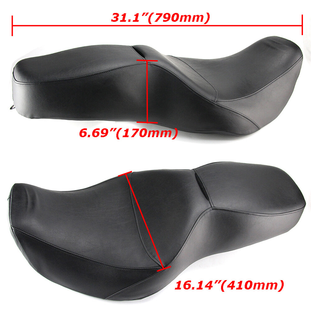 One Piece Driver & Passenger Seat For Harley Road King FLHR Road King FLHP 97-07