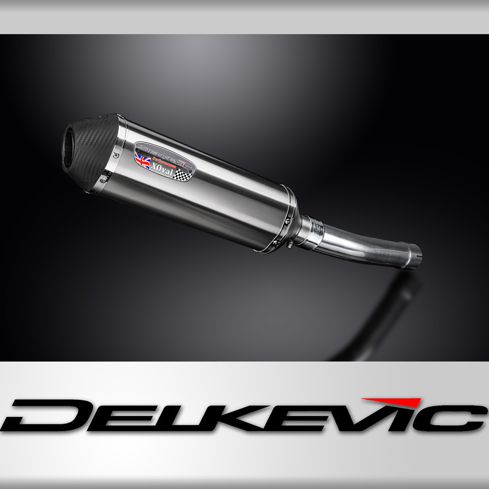 Suzuki GSX-R600 01-03 Delkevic Slip On 13.5″ XOval Stainless Exhaust Muffler Kit