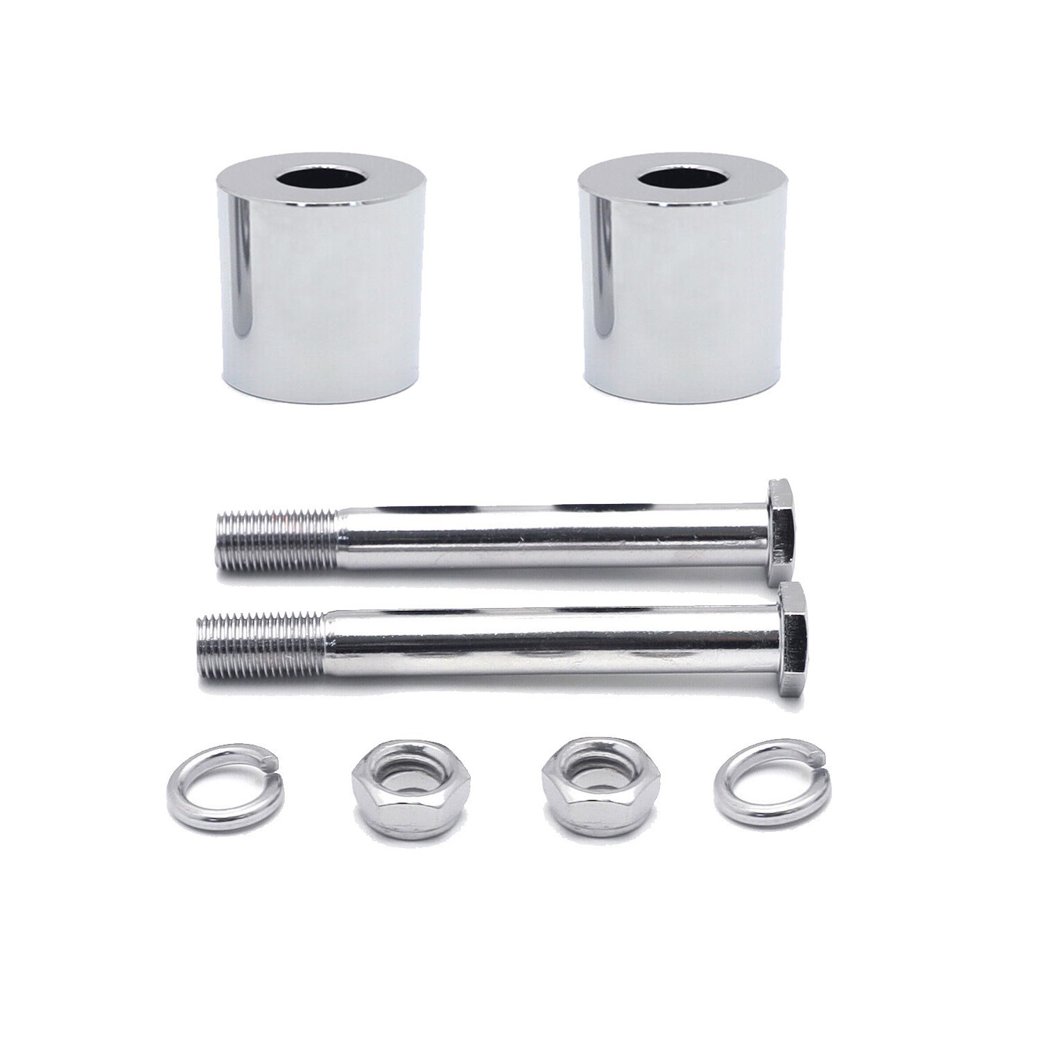 1” Inch Rise Handlebar Risers Extension for Harley 1-1/4” Handlebars Chrome