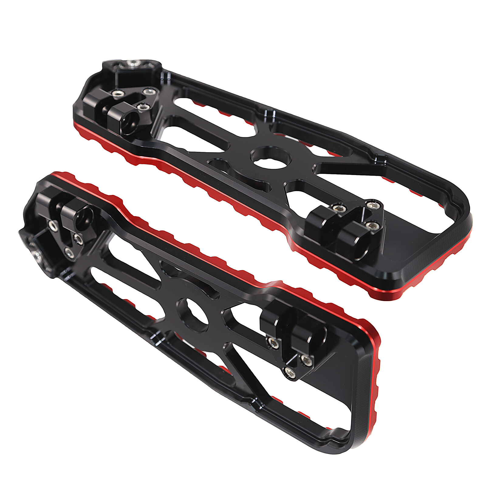 Black Red Footboard Footpeg Shifter Brake Lever Kits For Harley Touring 117 121