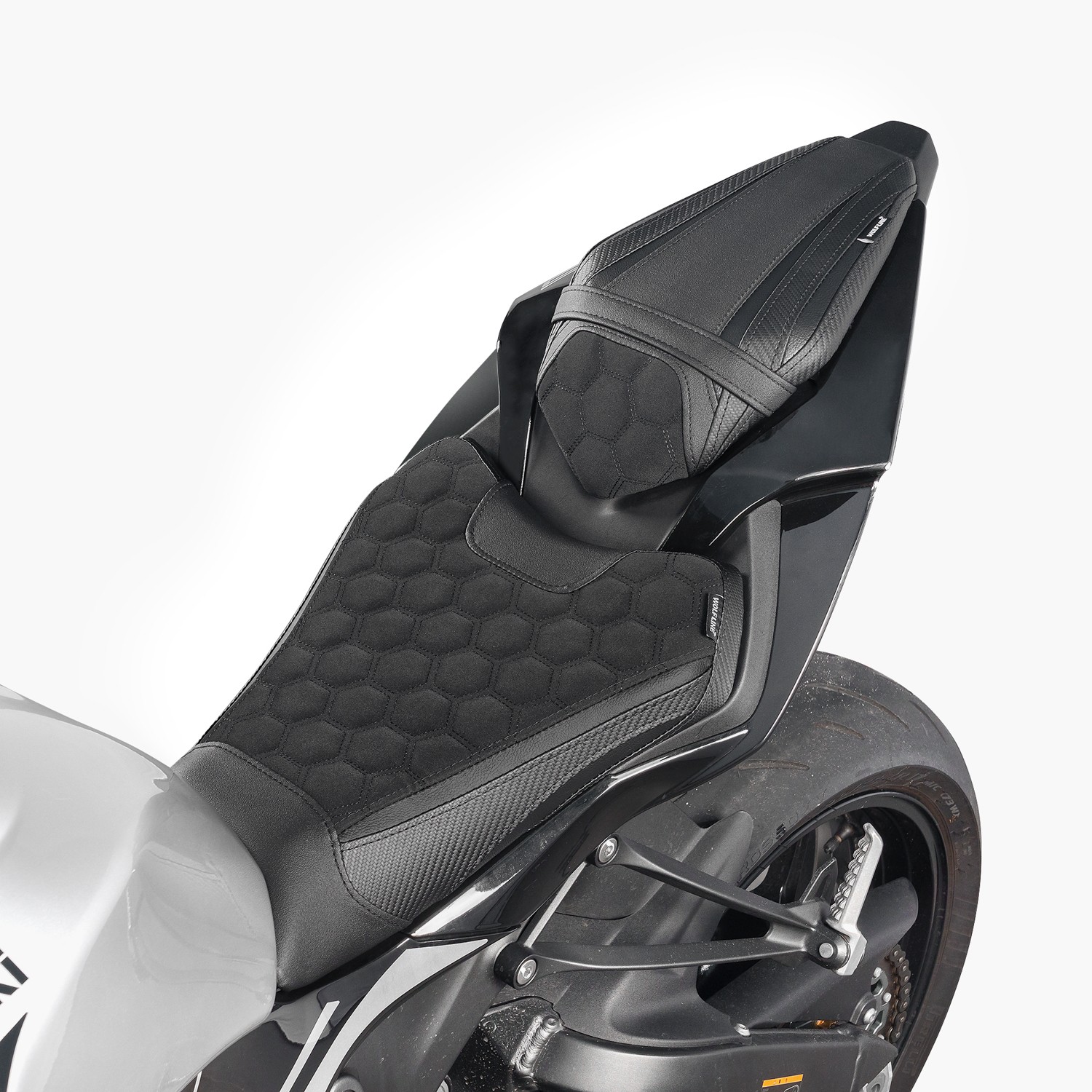 WOLFLINE Rider & Passenger Seat Set for Kawasaki ZX-6R 2019-2025 Comfort Cushion