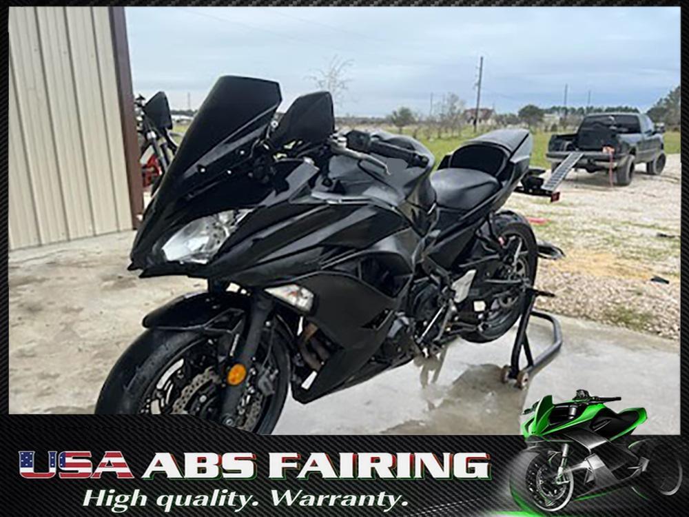 New Injection Glossy Black Fairing Fit Kawasaki Ninja 650 2017 2018 2019 EX650