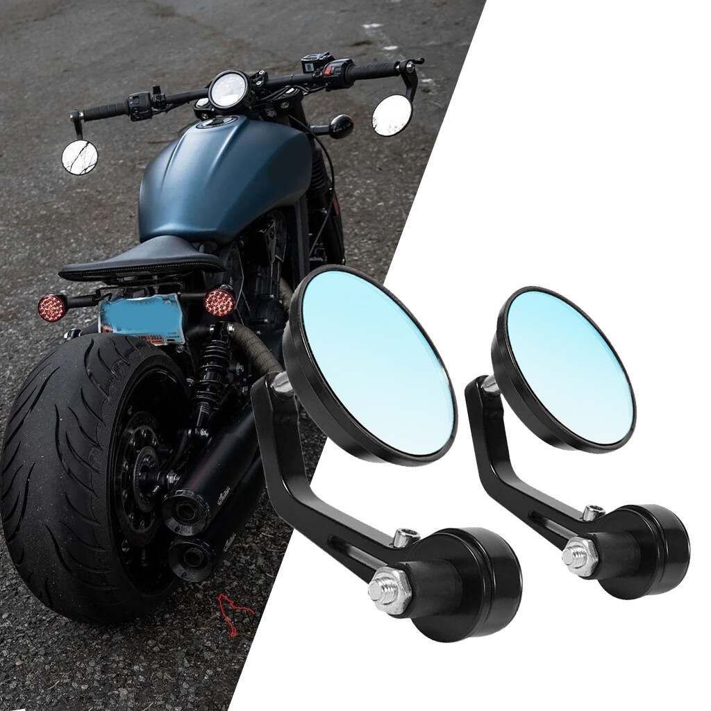 7/8″ Motorcycle Bar End Rearview Side Mirror For Indian Scout Bobber Criuser A+
