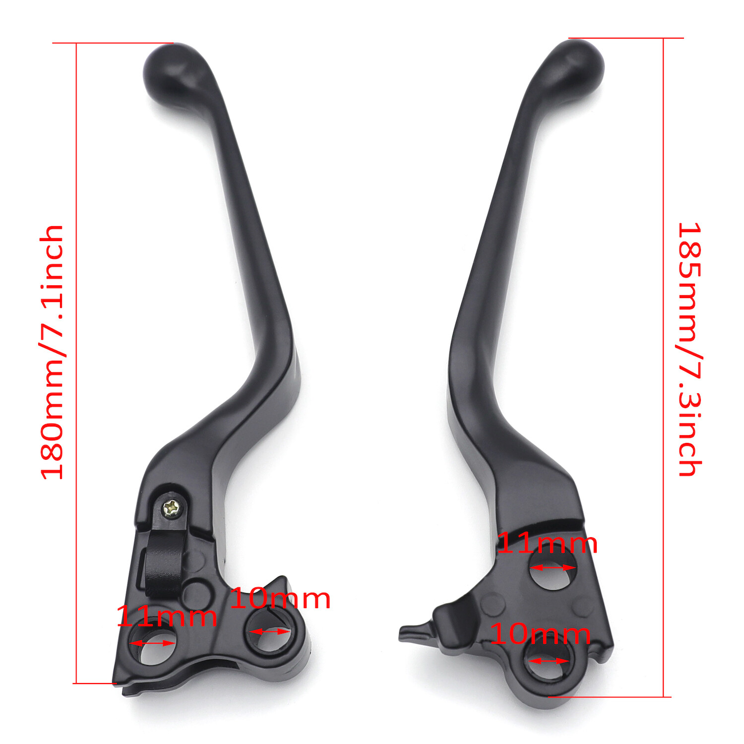 Black Skull Brake Clutch Hand Lever For Harley 96-07 Dyna /96-07 11-14 Softail