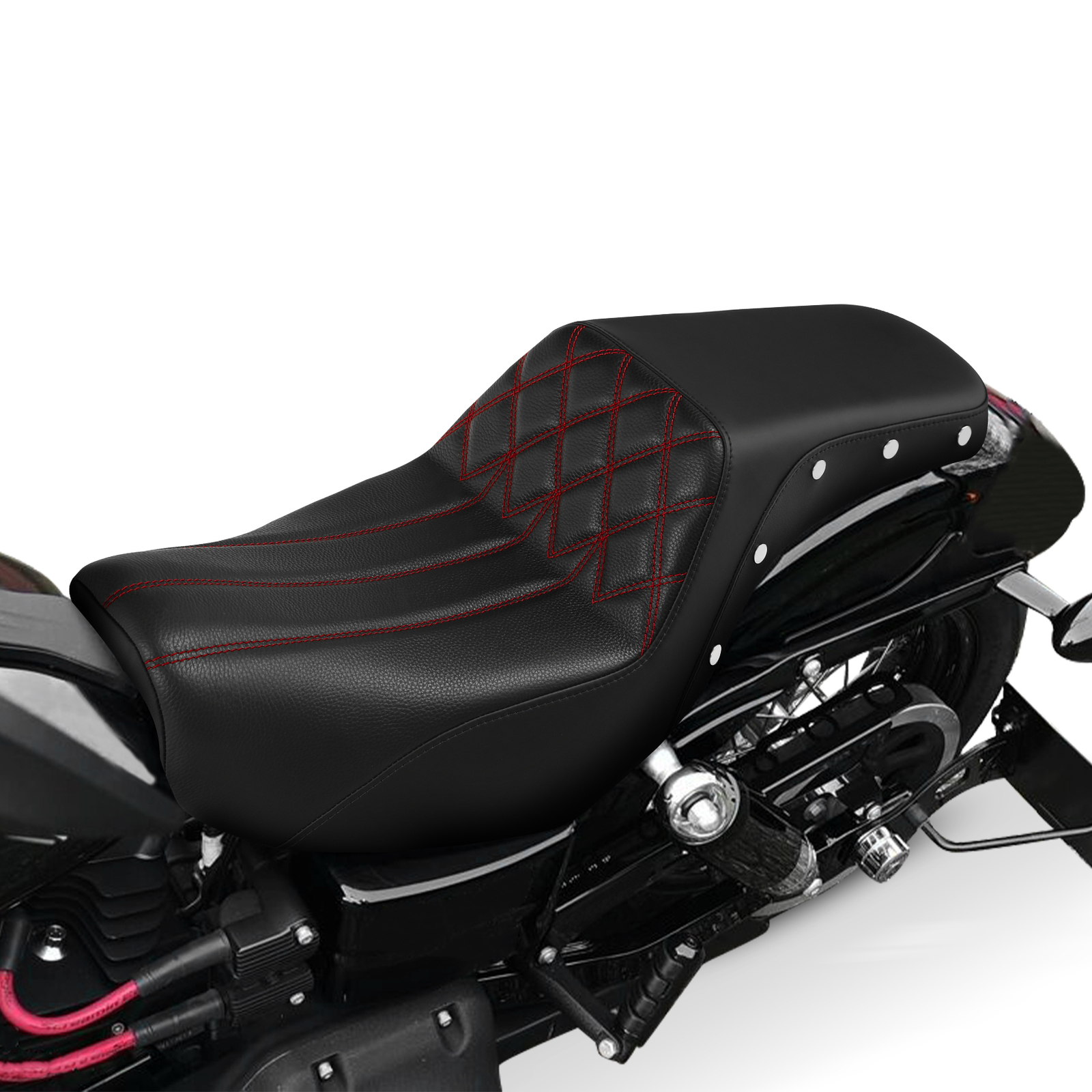 Driver Passenger Two-up Seat Fit For Harley Dyna Low Rider Wide Glide 2006-2017