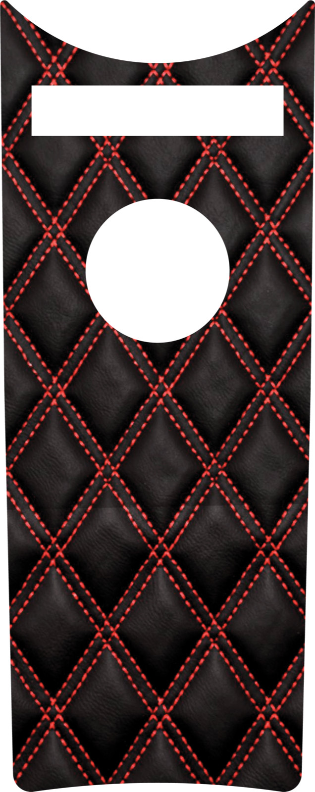 Red Stitch Look Dash Insert. Fits 2008-2023+ Harley Road King Dash. USA MADE