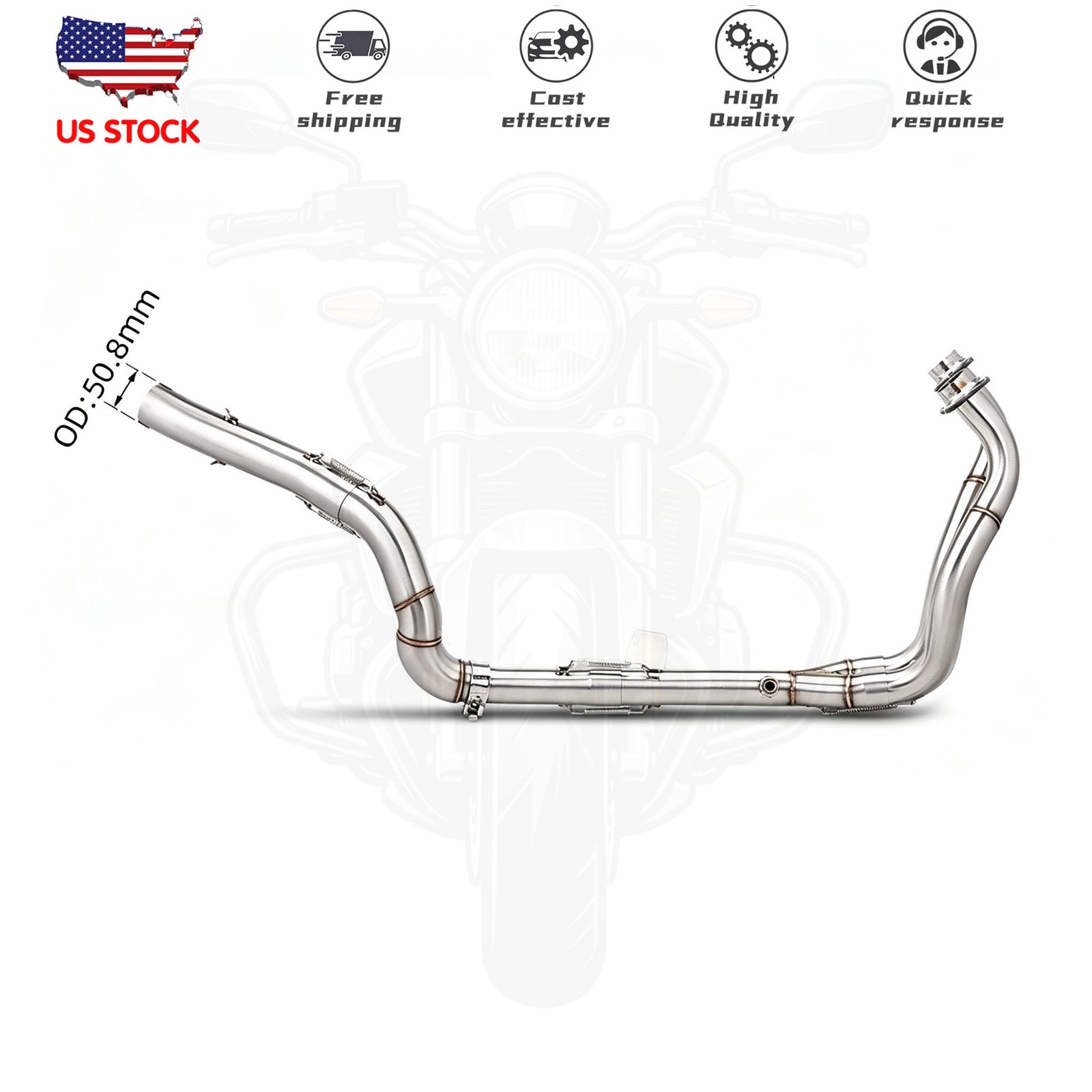 For Yamaha Tenere 700 19-26 T7 T700 XTZ700 Full System Exhaust Tips Header Pipe