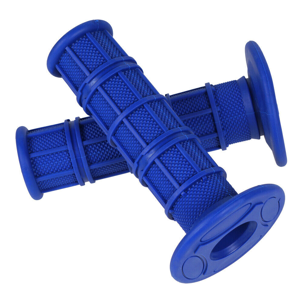 22mm 25mm 1″ Hand Grips Blue Handle Bars For Harley Yamaha Vmax 1200 1700 WR200