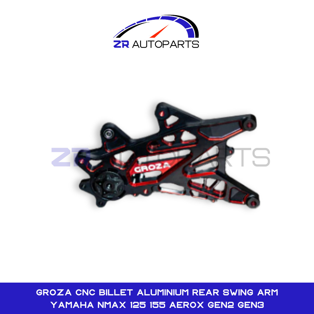 Groza CNC Billet Aluminium Rear Swing Arm Yamaha NMAX 125 155 Aerox Gen2 Gen3
