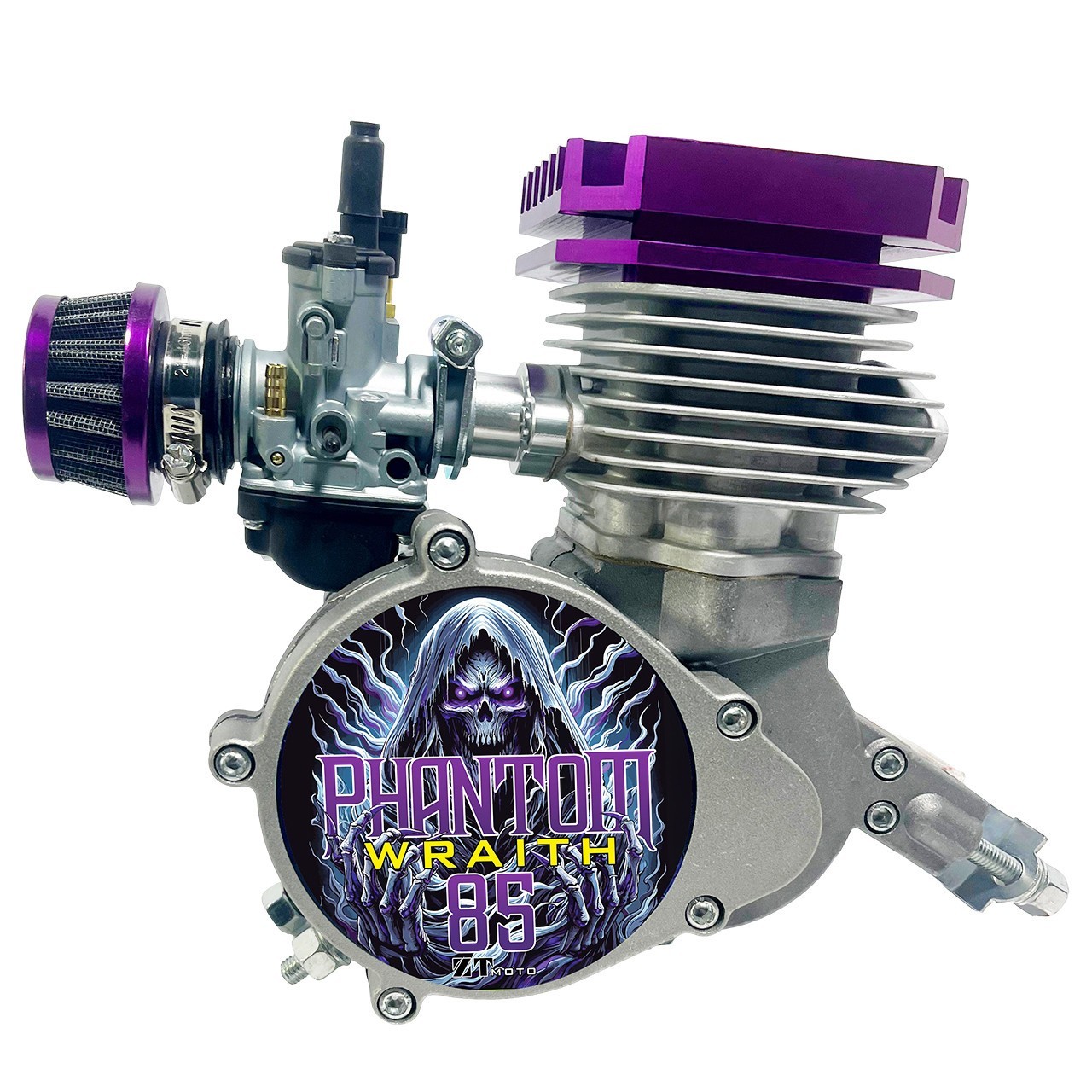 ZTMoto Phantom 85 Wraith – Complete 52mm Bore 2 Stroke Motorized Bicycle Engine