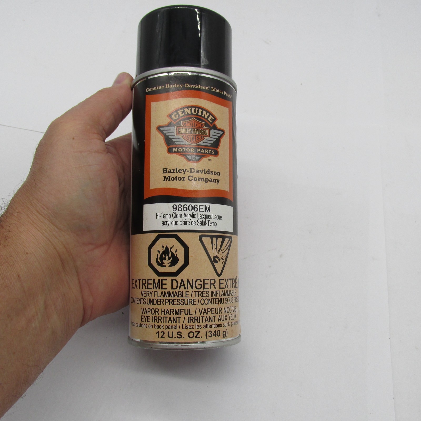 Harley Davidson Genuine NOS Hi-Temp Clear Acrylic Lacquer Paint 98606EM