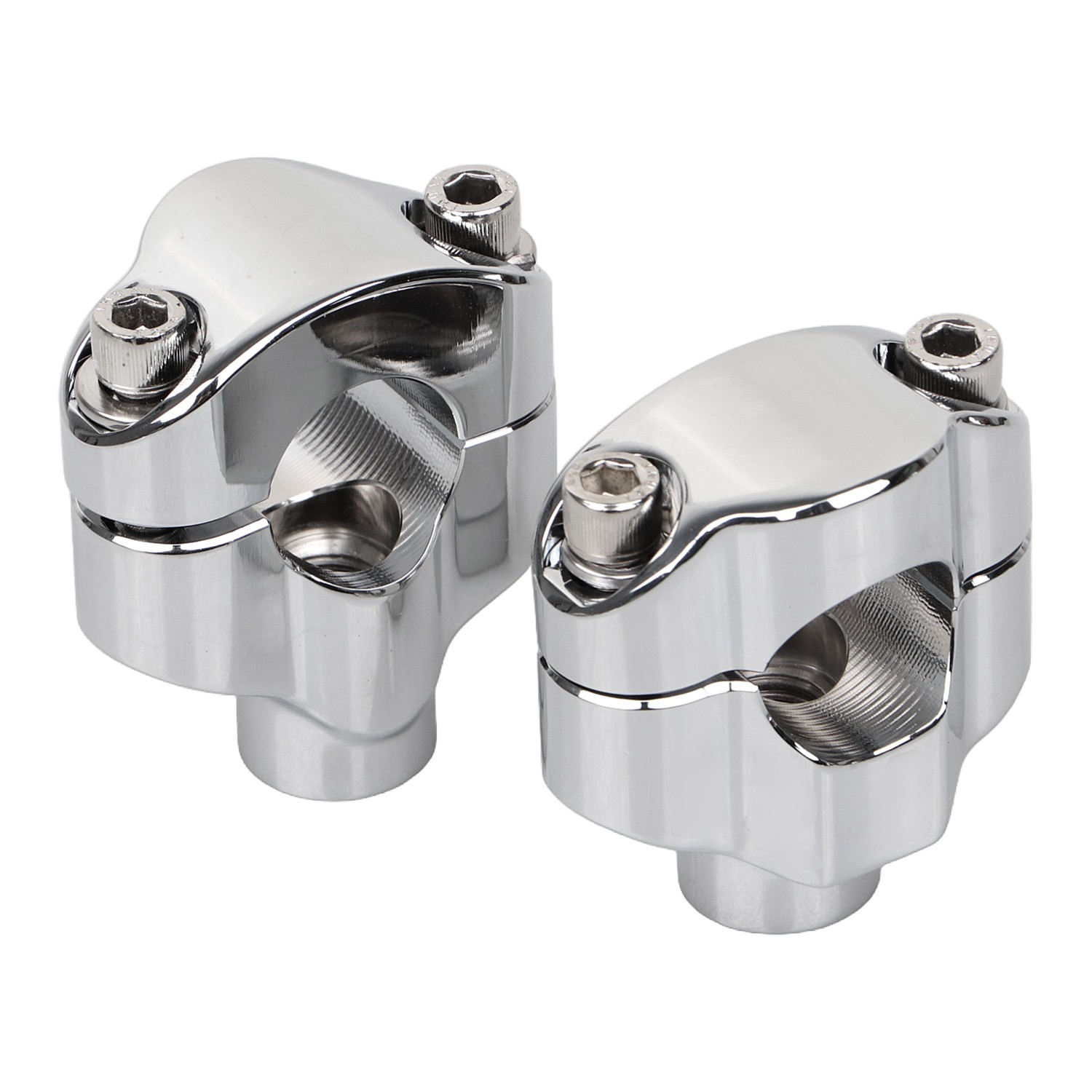 1.65″ Tall Handlebar Risers Clamp For Harley 1″ Bar Road King Glide Softail US