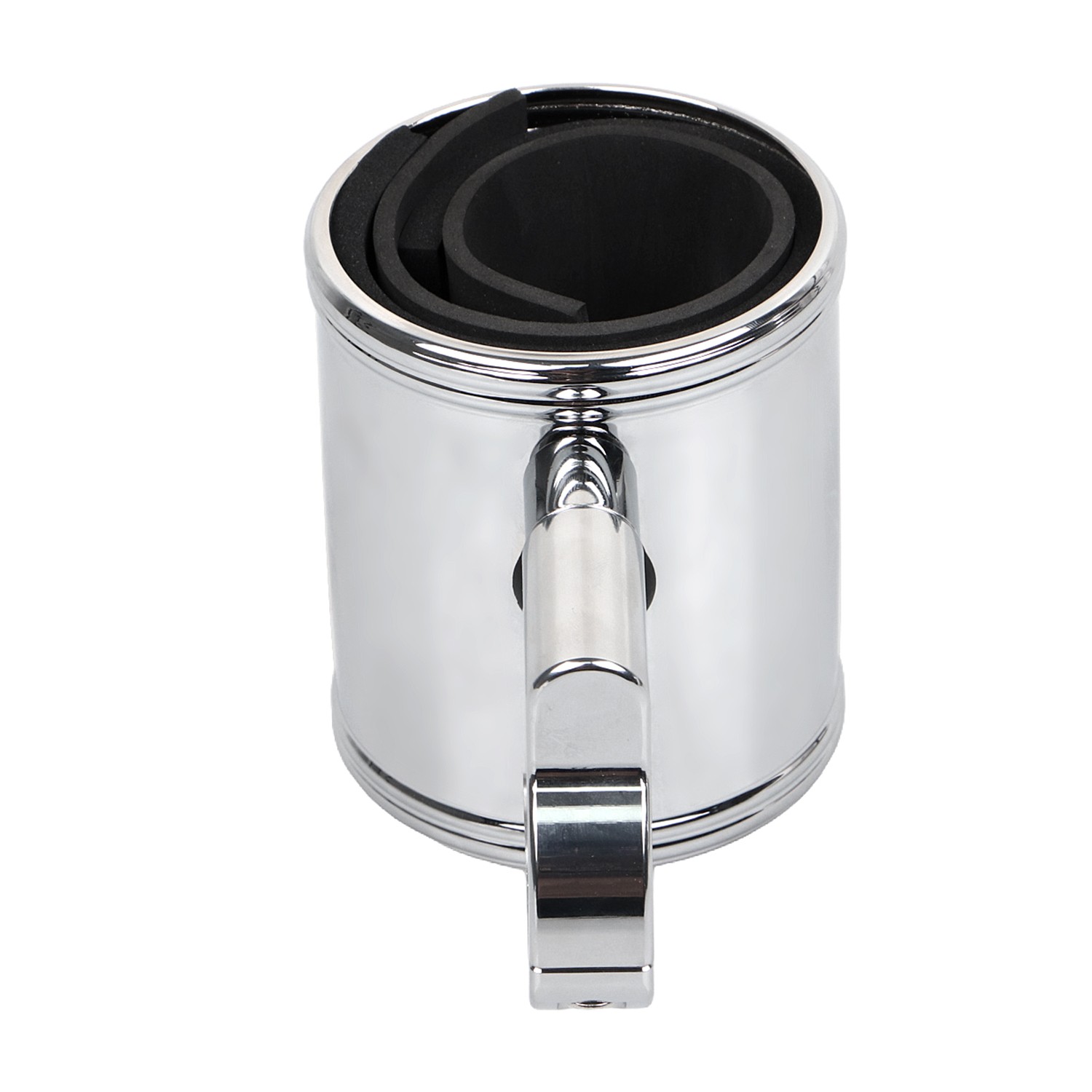 Chrome Drink Cup Holder For Harley 1″ Handlebar Heritage Softail Fat Boy FLSTF