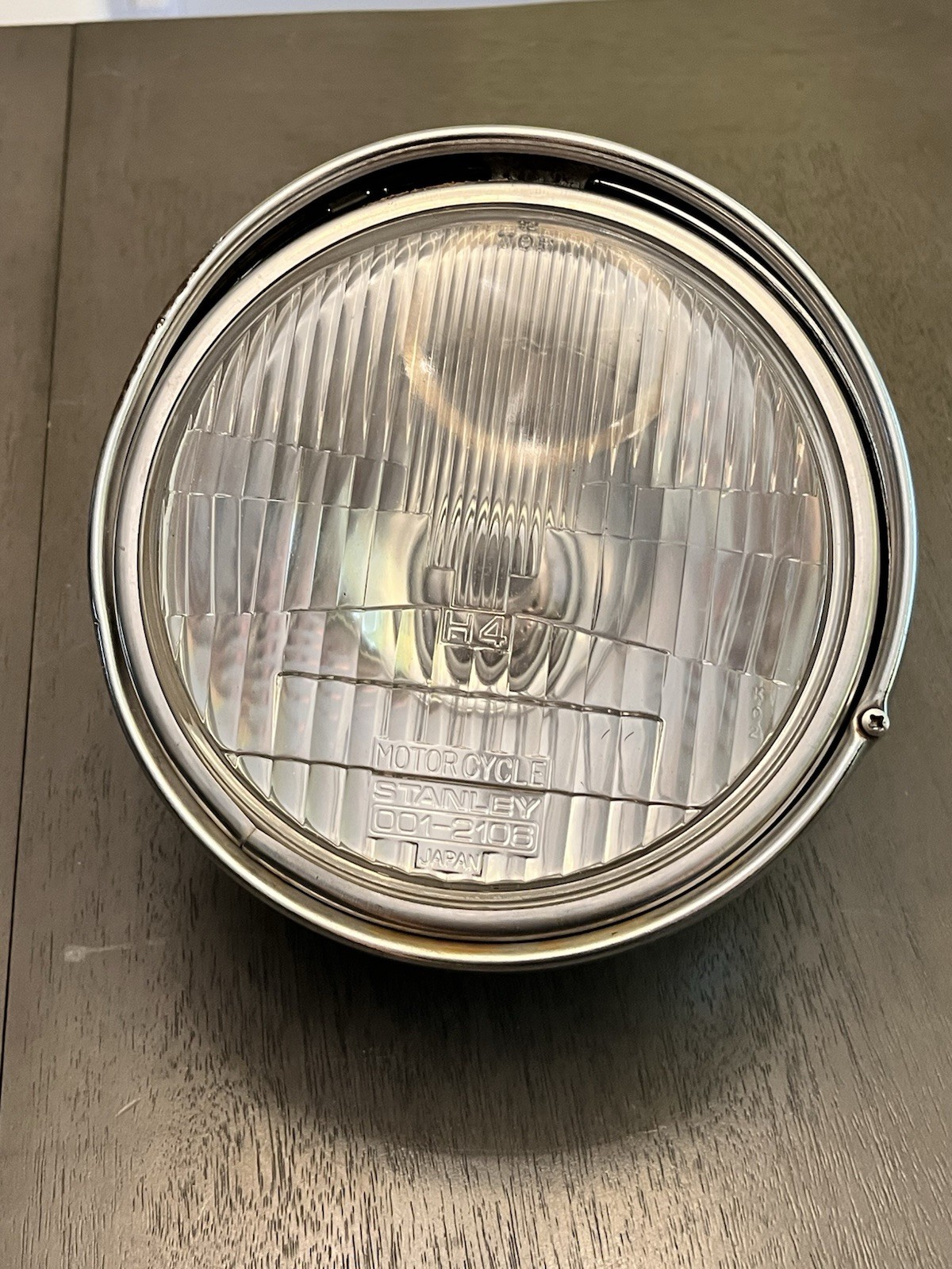 Vintage Stanley H4 001-2106 Motorcycle Headlight Lens • S336 • SAE M73 • Works