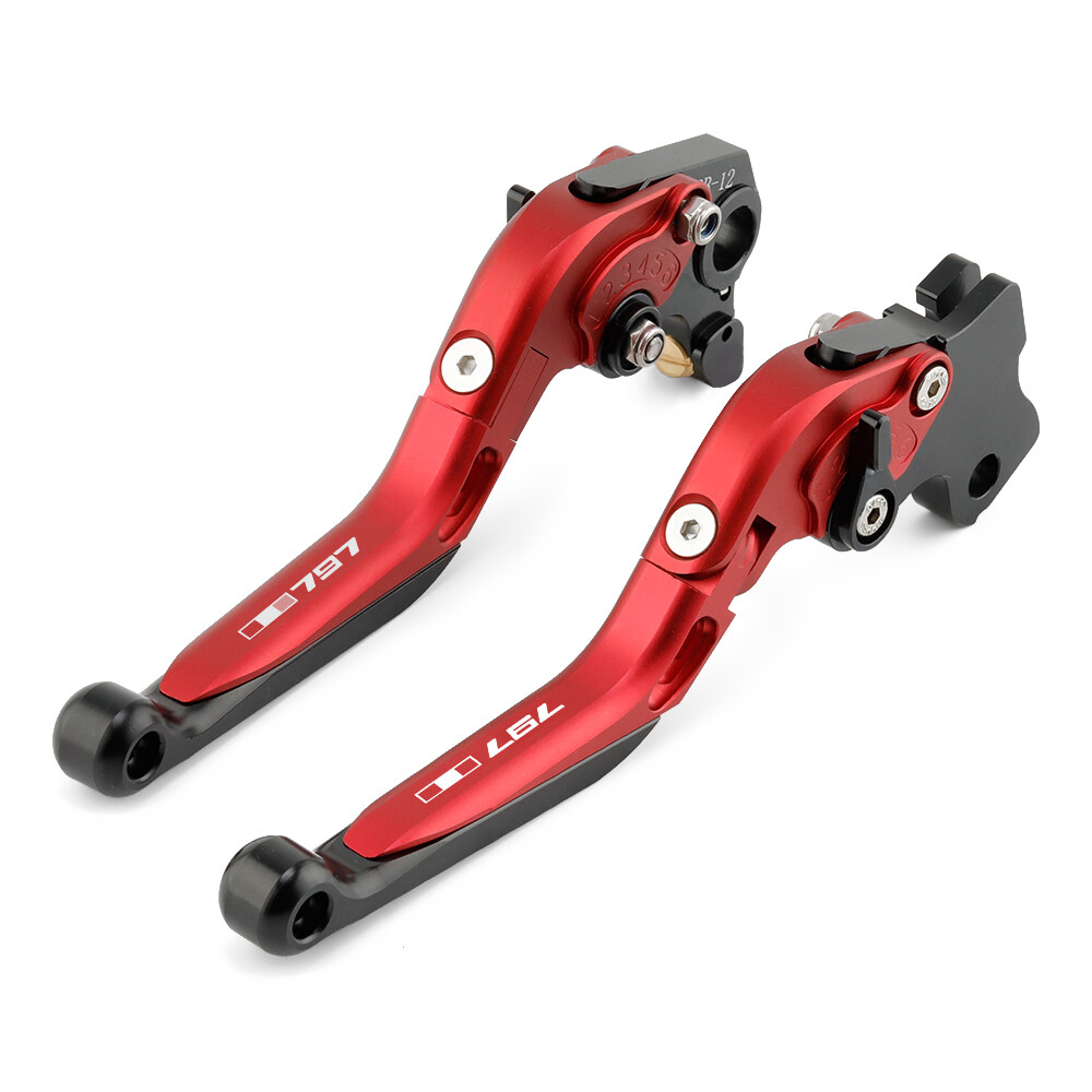 Folding Extendable Brake Clutch Levers For DUCATI MONSTER 766/797/821/1200 Red