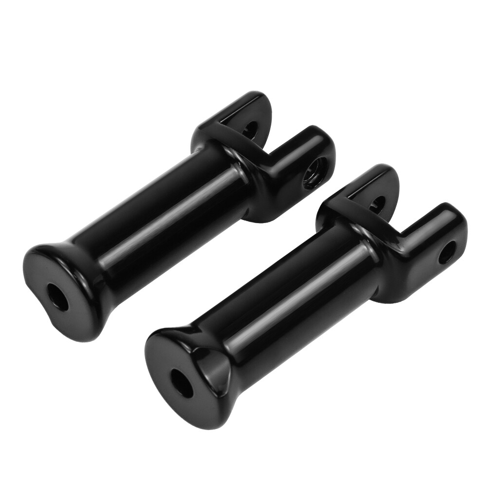 Black Rear Passenger Foot Pegs Mounts Brackets For Harley Low Rider ST 2022-2024