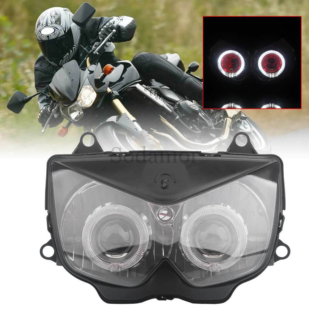 Headlight Lamp Assembly Angel Devil Eye For Kawasaki Z1000 2003 2004 2005 2006