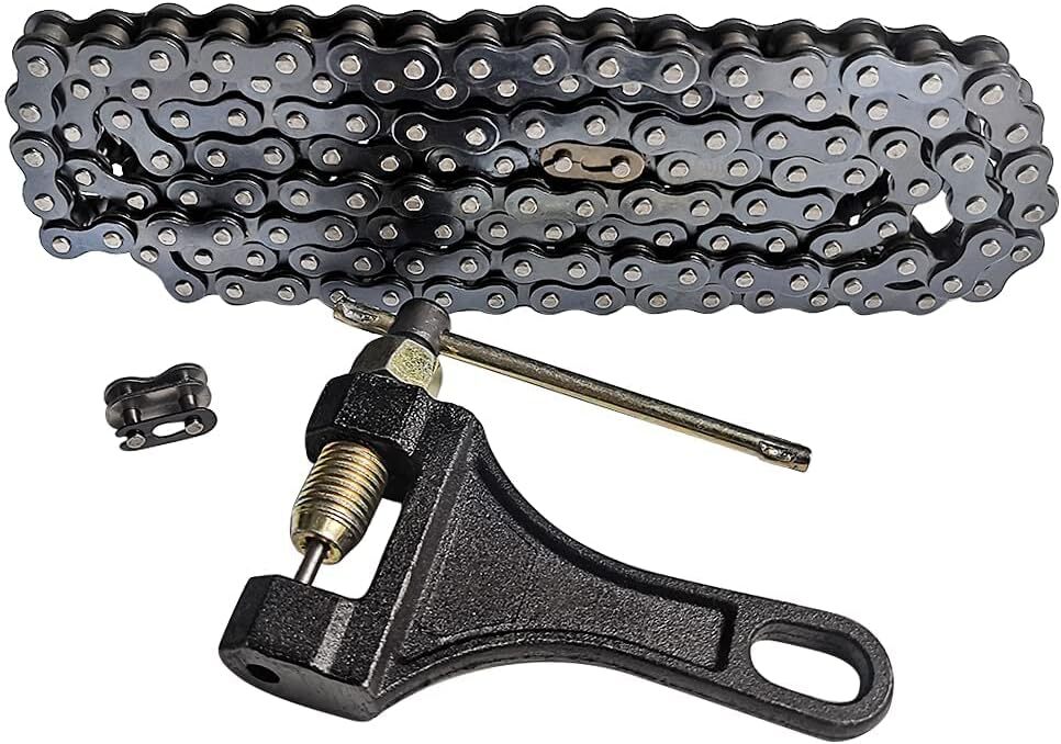 420 Chain 132 Links w/ Chain Breaker for 110cc 125cc Dirt Bike Quad TaoTao ATV